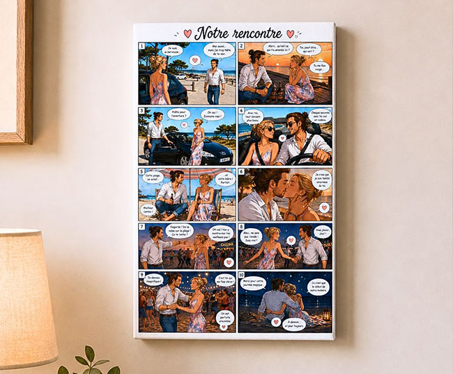 Commander sa BD sur toile