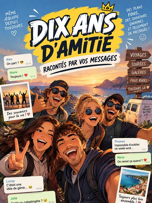 Dix ans d'amitié racontés par vos messages